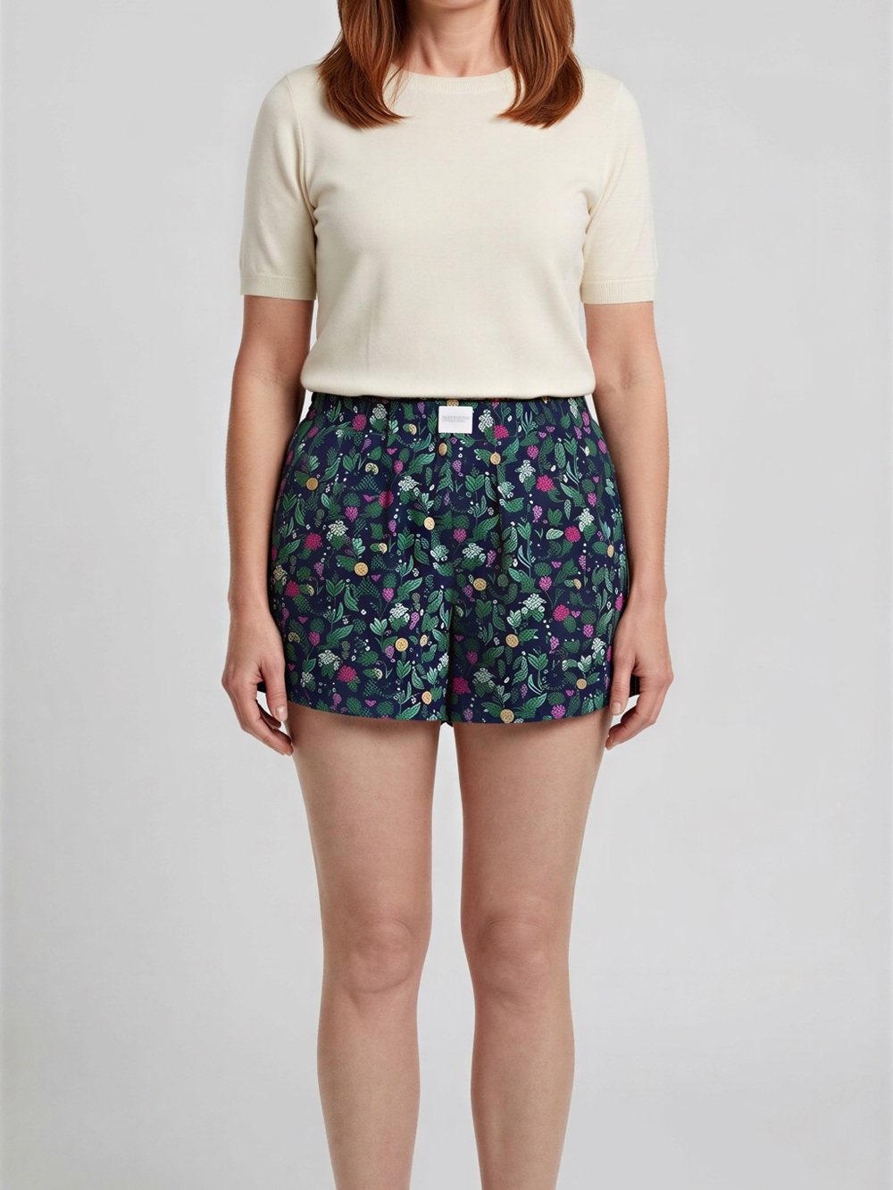 J. Crew Navy Floral Print Women's Shorts